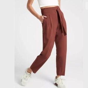 Athleta Skyline Pant II in Cognac Brown pants size 8